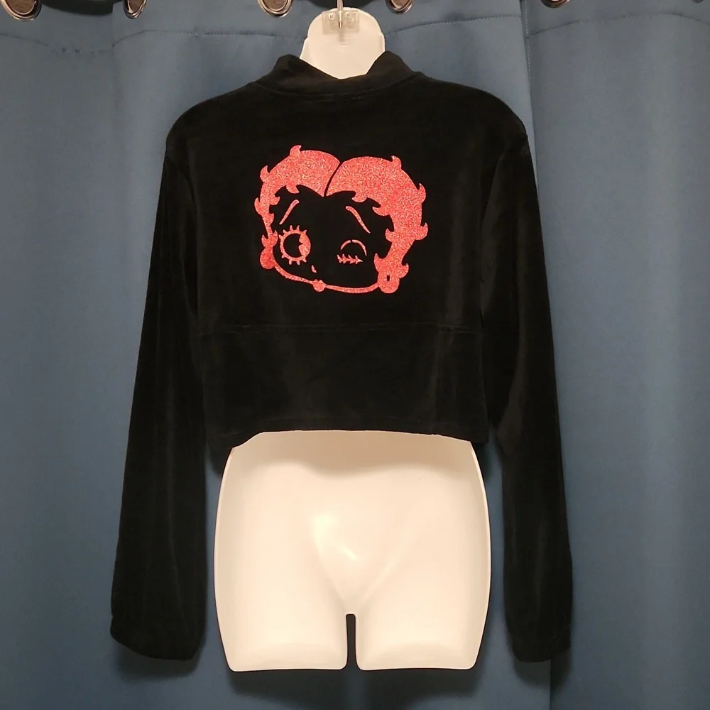 ⚜️Dolls Kill x Betty Boop "Such A Flirty Toon" Zip Up Corset Sweater/Jacket, 1X - Picture 11 of 15